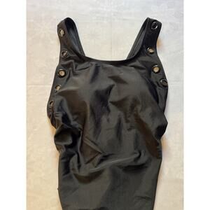 Juicy Couture Black‎ one piece swimsuit Size Medium NEW With Tags!